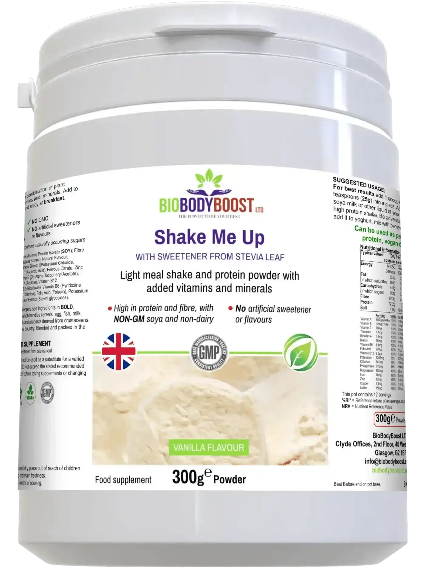 Shake Me Up Vanilla - Vegan Meal Shake-1