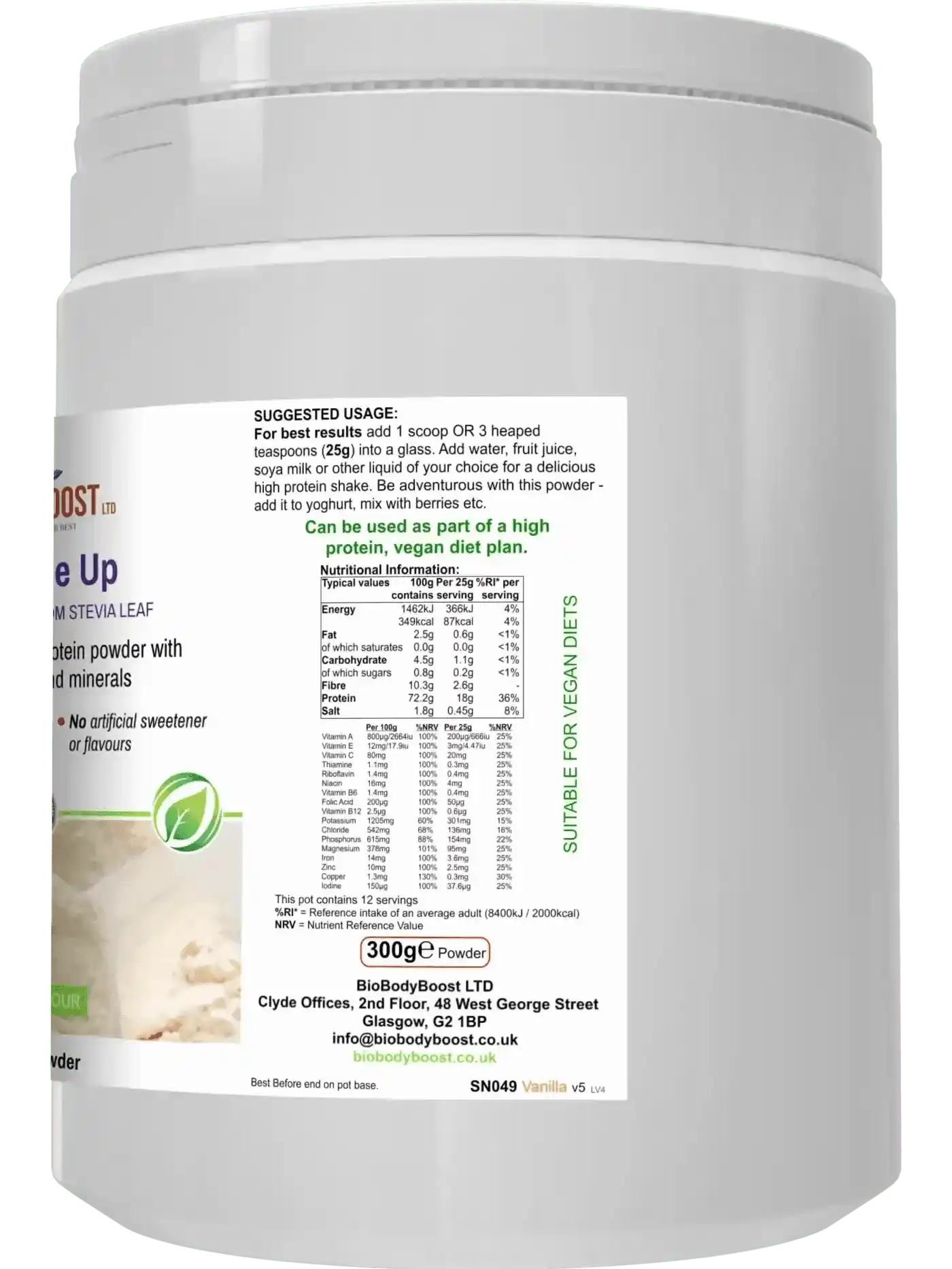 Shake Me Up Vanilla - Vegan Meal Shake-2